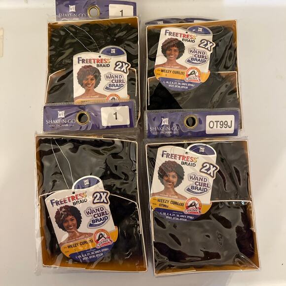 * 4 PACKS * REMEDY CURL - FREETRESS SYNTHETIC 2X WAND CURL - Picture 2 of 6